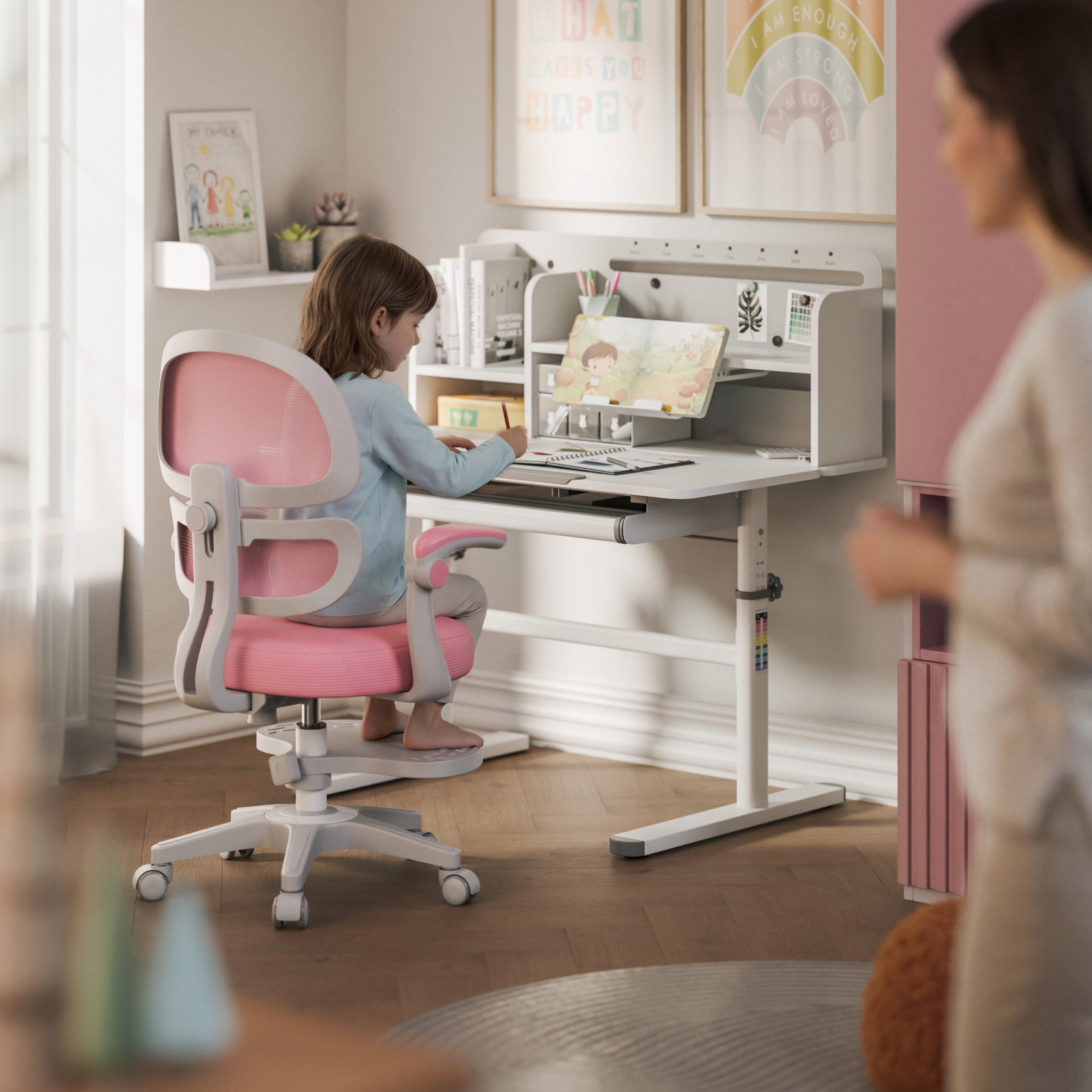 Escritorio infantil Mark Adler Study 5.7 Grey de 100 cm