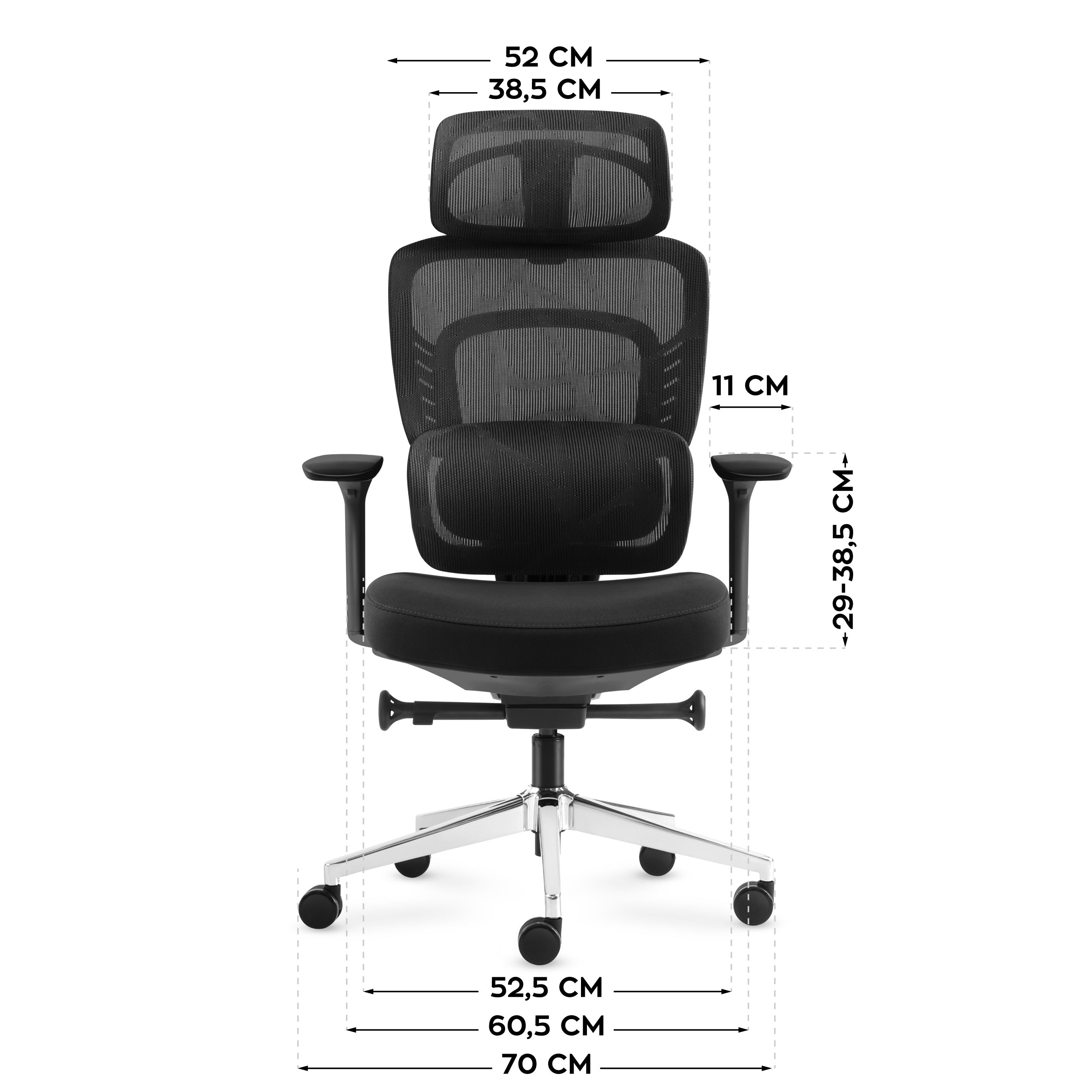 Sillón de oficina con función de masaje Mark Adler Visioner 6.1 Black