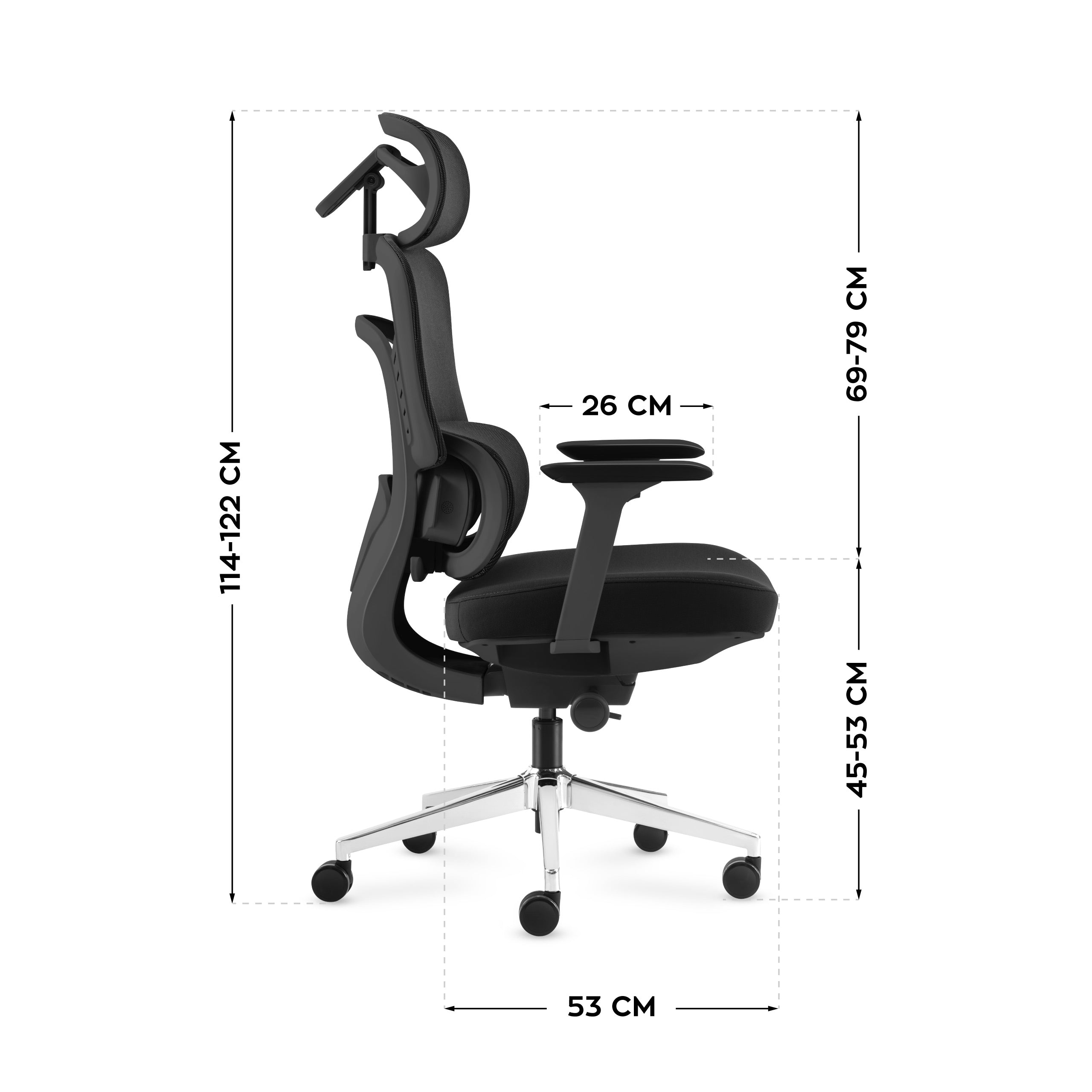 Sillón de oficina con función de masaje Mark Adler Visioner 6.1 Black