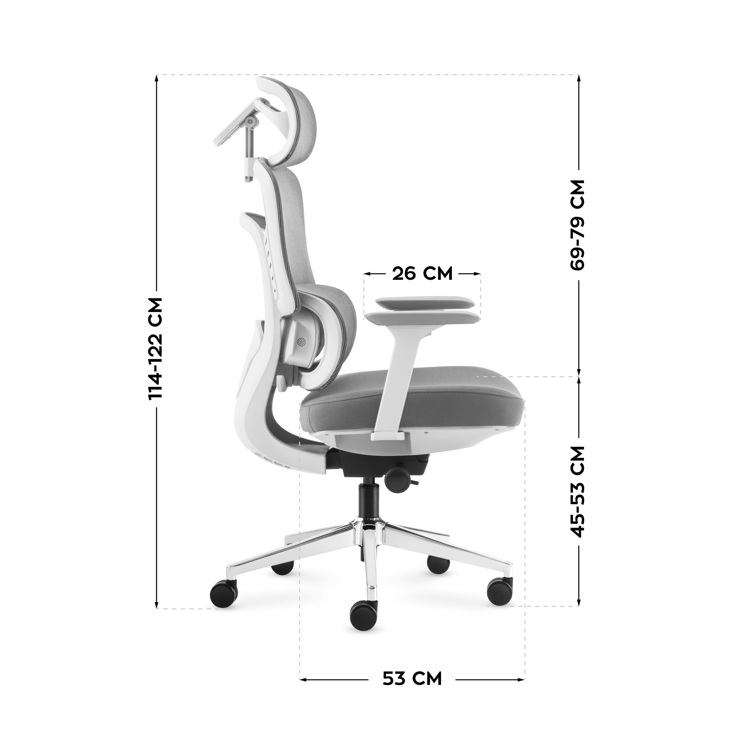 Sillón de oficina con función de masaje Mark Adler Visioner 6.1 Grey
