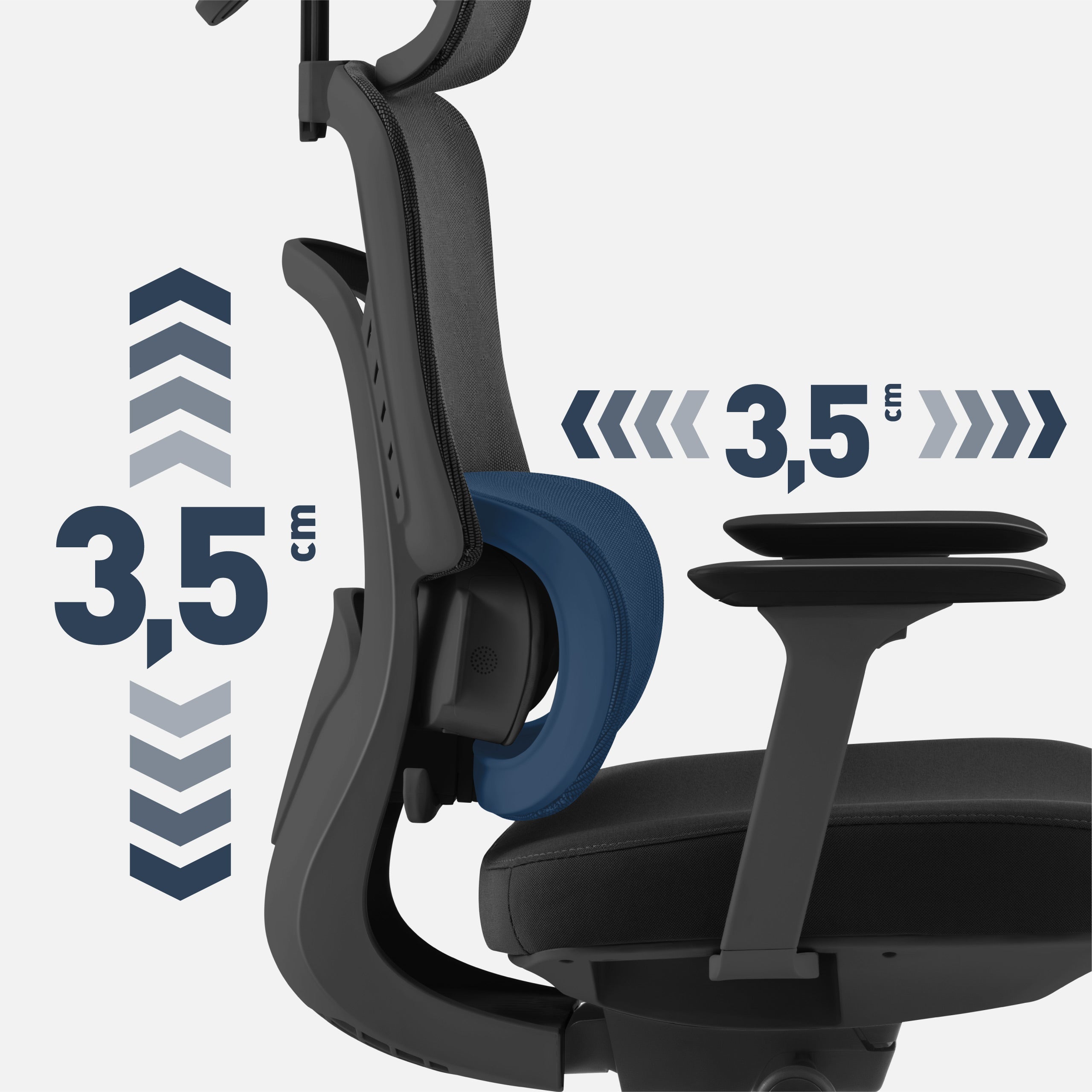 Soporte lumbar ajustable