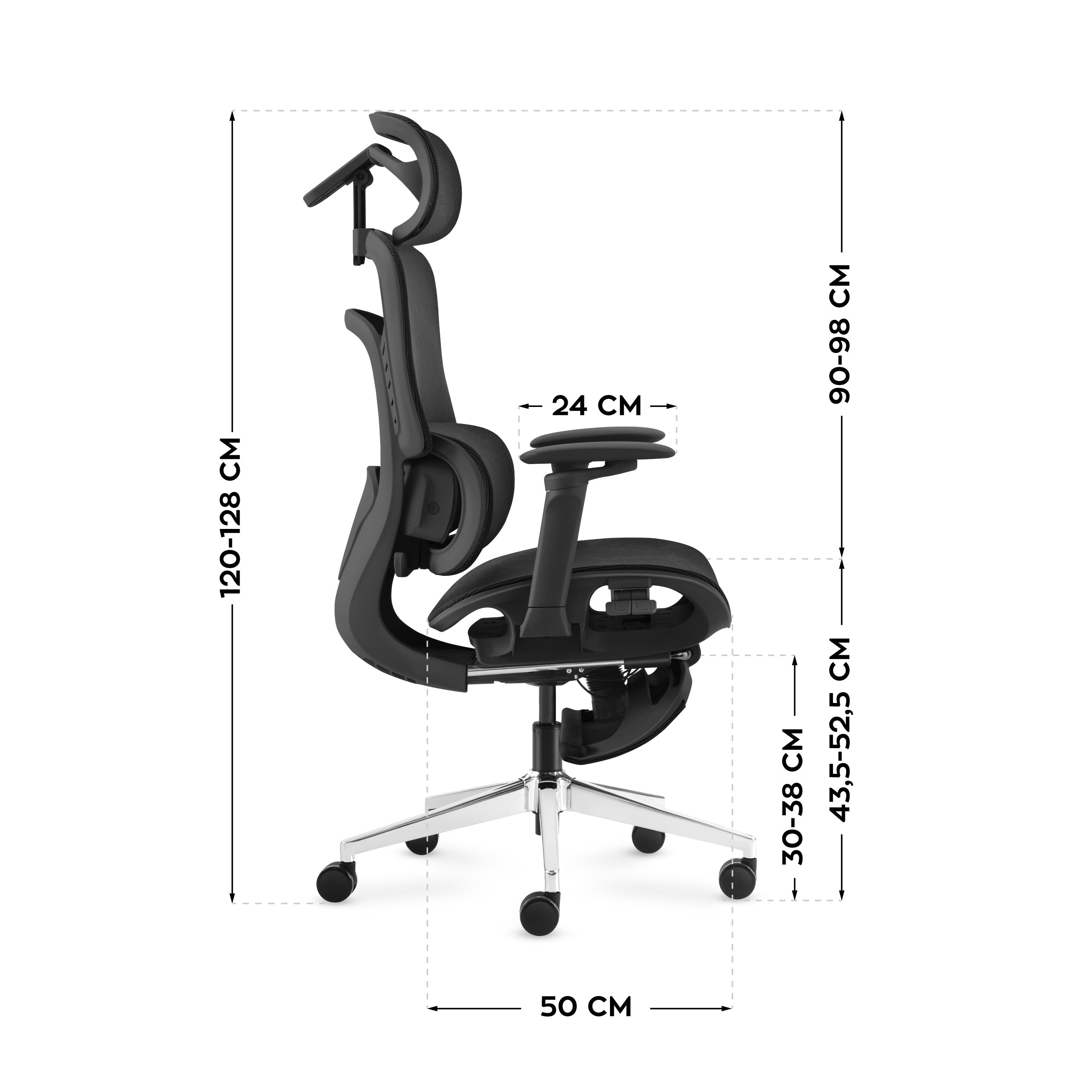 Sillón de oficina con función de masaje Mark Adler Visioner 8.3 Black